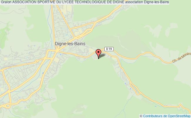 plan association Association Sportive Du Lycee Technologique De Digne Digne-les-Bains