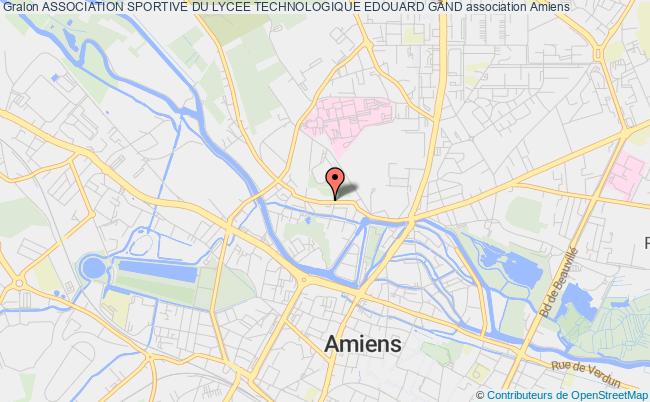 plan association Association Sportive Du Lycee Technologique Edouard Gand Amiens