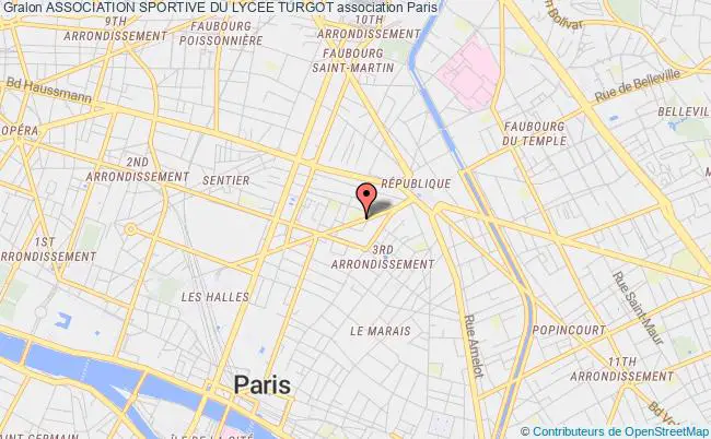 plan association Association Sportive Du Lycee Turgot Paris