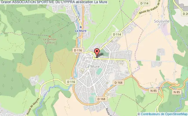 plan association Association Sportive Du Lyppra La    Mure