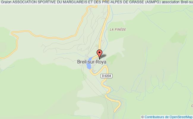 plan association Association Sportive Du Marguareis Et Des Pre-alpes De Grasse (asmpg) 