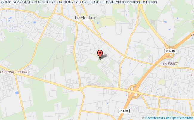 plan association Association Sportive Du Nouveau College Le Haillan Haillan