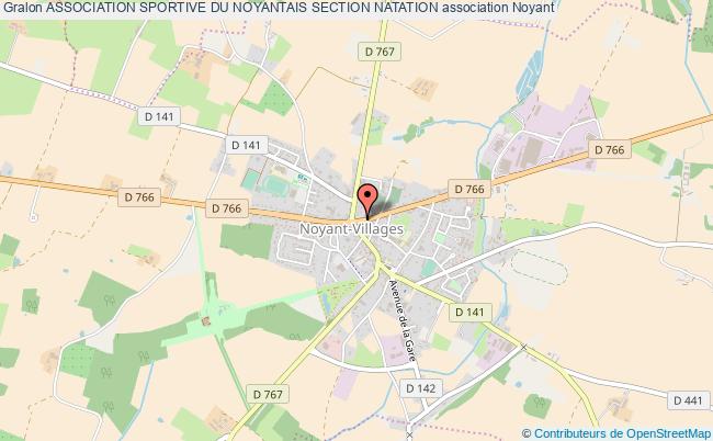 plan association Association Sportive Du Noyantais Section Natation Noyant