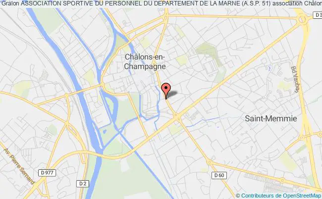 plan association Association Sportive Du Personnel Du Departement De La Marne (a.s.p. 51) Châlons-en-Champagne