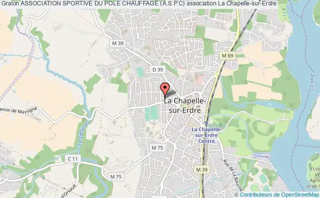 plan association Association Sportive Du Pole Chauffage (a.s.p.c) La    Chapelle-sur-Erdre