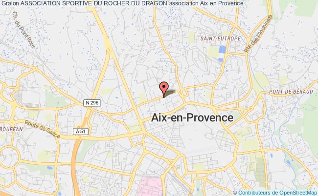 plan association Association Sportive Du Rocher Du Dragon Aix-en-Provence