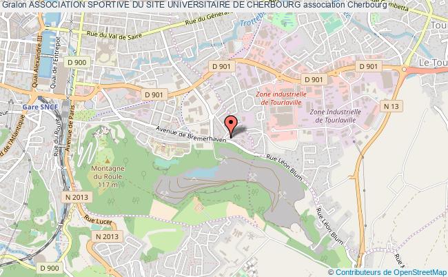 plan association Association Sportive Du Site Universitaire De Cherbourg Cherbourg-Octeville