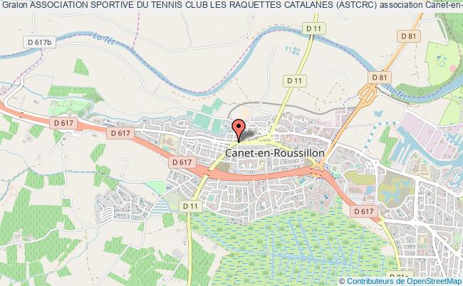 plan association Association Sportive Du Tennis Club Les Raquettes Catalanes (astcrc) Canet-en-Roussillon