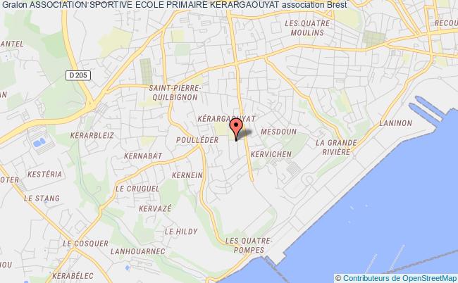 plan association Association Sportive Ecole Primaire Kerargaouyat Brest