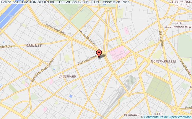 plan association Association Sportive Edelweiss Blomet Enc Paris