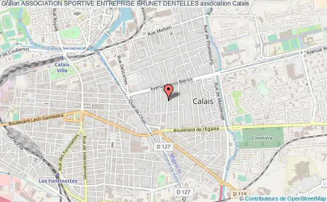 plan association Association Sportive Entreprise Brunet Dentelles Calais