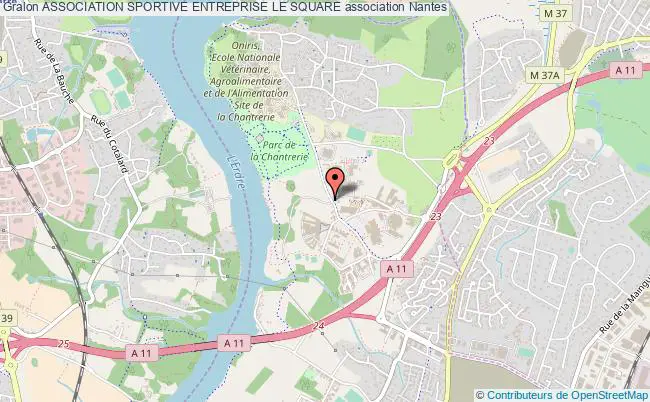 plan association Association Sportive Entreprise Le Square Nantes