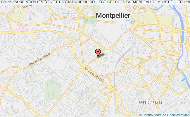 plan association Association Sportive Et Artistique Du CollÈge Georges Clemenceau De Montpellier Montpellier