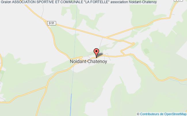 plan association Association Sportive Et Communale "la Fortelle" Noidant-Chatenoy