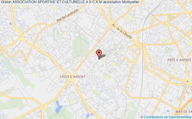 plan association Association Sportive Et Culturelle A S C A M Montpellier