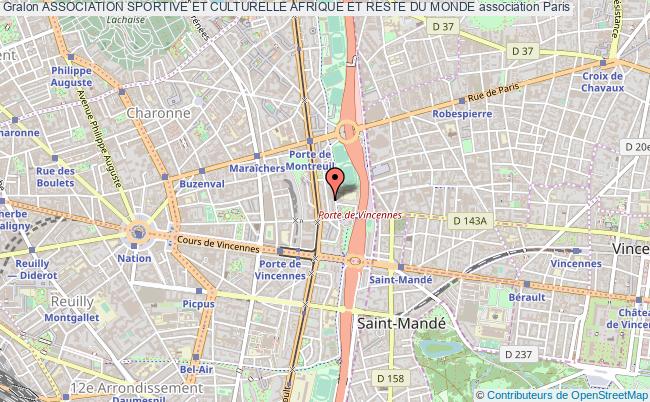 plan association Association Sportive Et Culturelle Afrique Et Reste Du Monde Paris