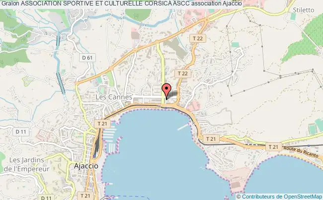 plan association Association Sportive Et Culturelle Corsica Ascc Ajaccio