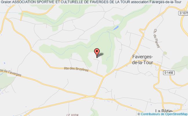 plan association Association Sportive Et Culturelle De Faverges De La Tour Faverges-de-la-Tour