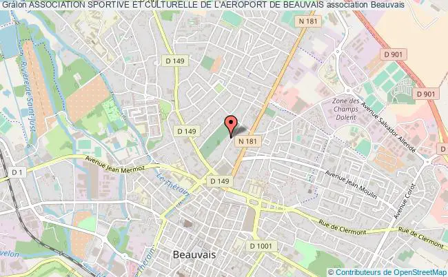 plan association Association Sportive Et Culturelle De L'aeroport De Beauvais Beauvais