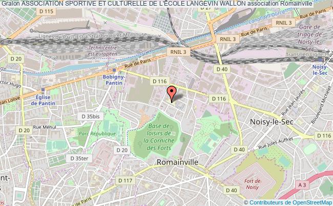 plan association Association Sportive Et Culturelle De L'ecole Langevin Wallon Romainville