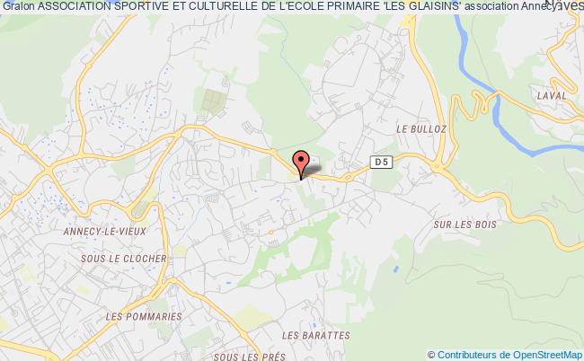 plan association Association Sportive Et Culturelle De L'ecole Primaire 'les Glaisins' Annecy