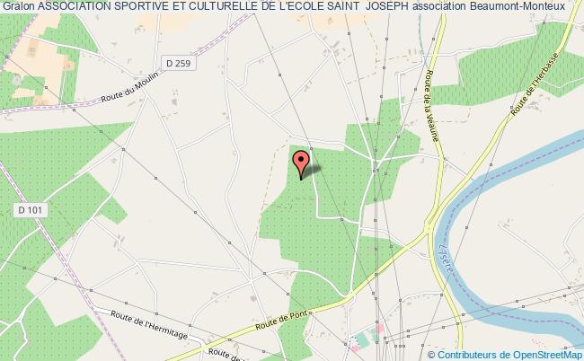 plan association Association Sportive Et Culturelle De L'ecole Saint  Joseph Beaumont-Monteux