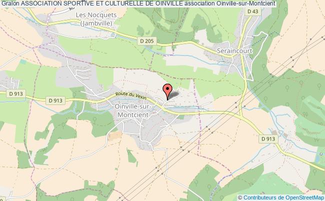 plan association Association Sportive Et Culturelle De Oinville Oinville-sur-Montcient