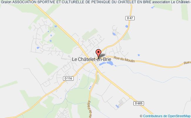 plan association Association Sportive Et Culturelle De Petanque Du ChÂtelet En Brie Le Châtelet-en-Brie