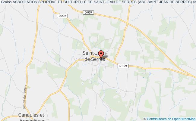 plan association Association Sportive Et Culturelle De Saint Jean De Serres (asc Saint Jean De Serres) Saint-Jean-de-Serres