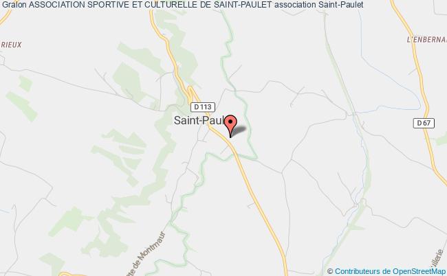 plan association Association Sportive Et Culturelle De Saint-paulet Saint-Paulet