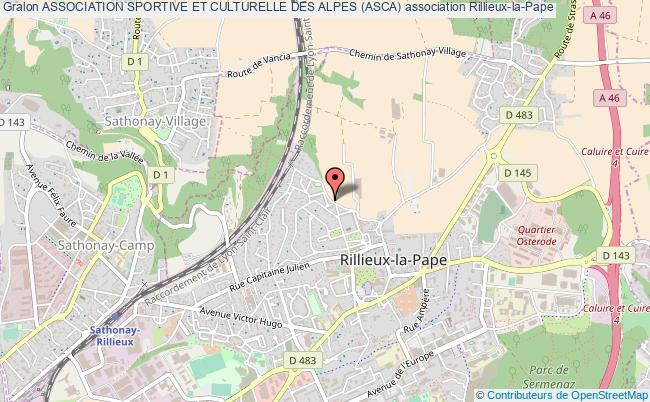plan association Association Sportive Et Culturelle Des Alpes (asca) Rillieux-la-Pape