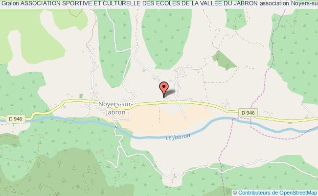 plan association Association Sportive Et Culturelle Des Ecoles De La Vallee Du Jabron Noyers-sur-Jabron