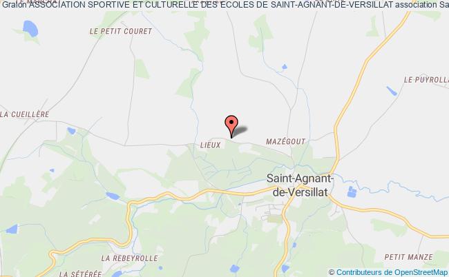 plan association Association Sportive Et Culturelle Des Ecoles De Saint-agnant-de-versillat Saint-Agnant-de-Versillat