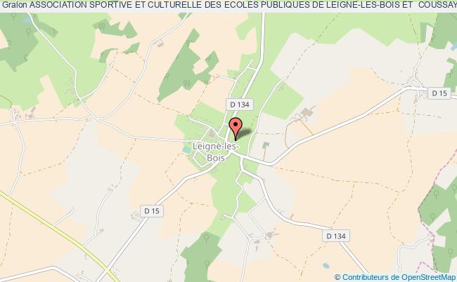 plan association Association Sportive Et Culturelle Des Ecoles Publiques De Leigne-les-bois Et  Coussay-les-bois Leigné-les-Bois