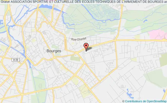 plan association Association Sportive Et Culturelle Des Ecoles Techniques De L'armement De Bourges Bourges