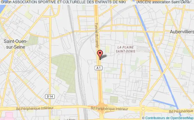 plan association Association Sportive Et Culturelle Des Enfants De Niki          (ascen) Saint-Denis