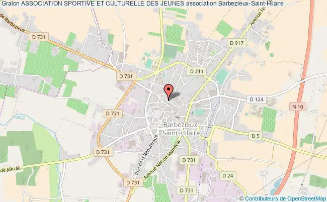 plan association Association Sportive Et Culturelle Des Jeunes Barbezieux-Saint-Hilaire