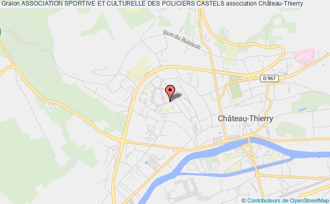 plan association Association Sportive Et Culturelle Des Policiers Castels Château-Thierry