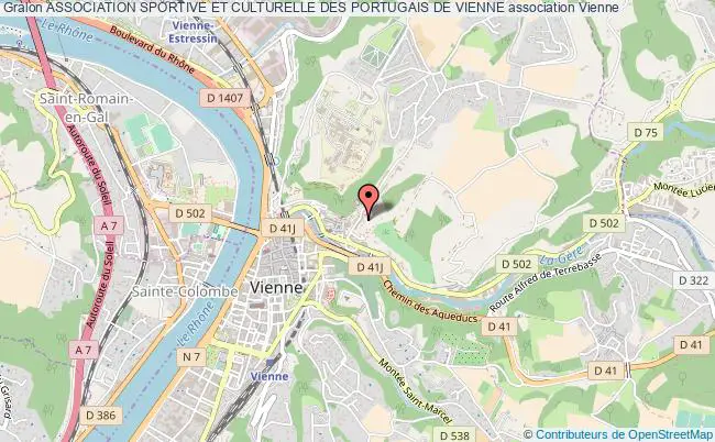 plan association Association Sportive Et Culturelle Des Portugais De Vienne Vienne