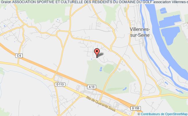 plan association Association Sportive Et Culturelle Des RÉsidents Du Domaine Du Golf Villennes-sur-Seine
