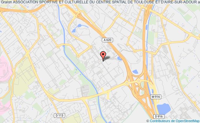 plan association Association Sportive Et Culturelle Du Centre Spatial De Toulouse Et D'aire-sur-adour Toulouse