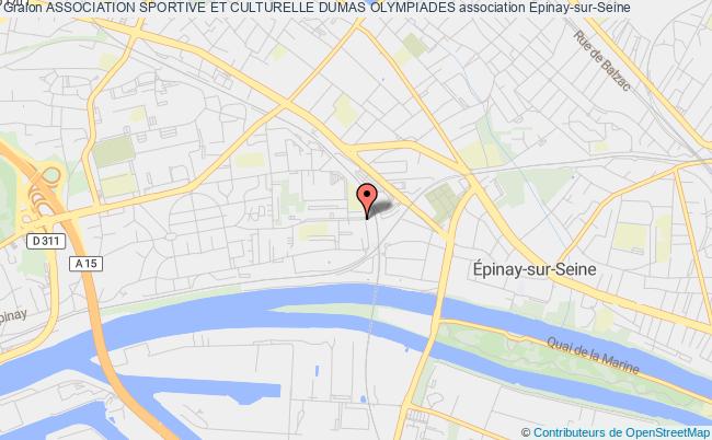 plan association Association Sportive Et Culturelle Dumas Olympiades Épinay-sur-Seine