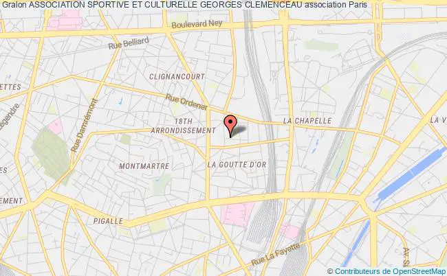 plan association Association Sportive Et Culturelle Georges Clemenceau Paris