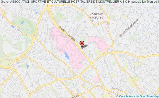 plan association Association Sportive Et Culturelle Hospitaliere De Montpellier A S C H Montpellier Cedex 5