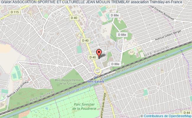 plan association Association Sportive Et Culturelle Jean Moulin Tremblay Tremblay-en-France