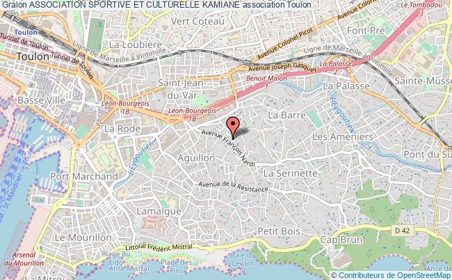 plan association Association Sportive Et Culturelle Kamiane Toulon