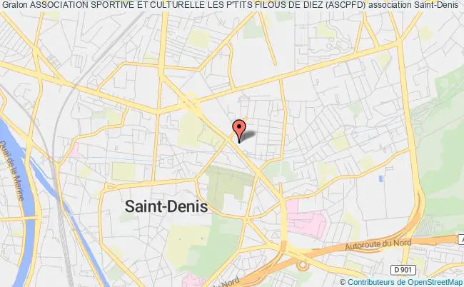 plan association Association Sportive Et Culturelle Les P'tits Filous De Diez (ascpfd) Saint-Denis