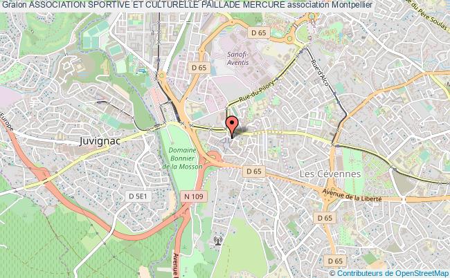 plan association Association Sportive Et Culturelle Paillade Mercure Montpellier