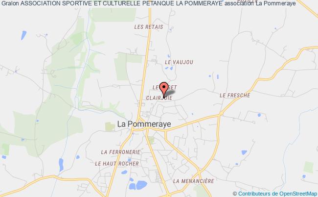 plan association Association Sportive Et Culturelle Petanque La Pommeraye Mauges-sur-Loire