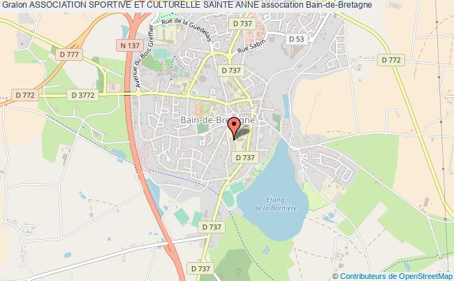 plan association Association Sportive Et Culturelle Sainte Anne Bain-de-Bretagne